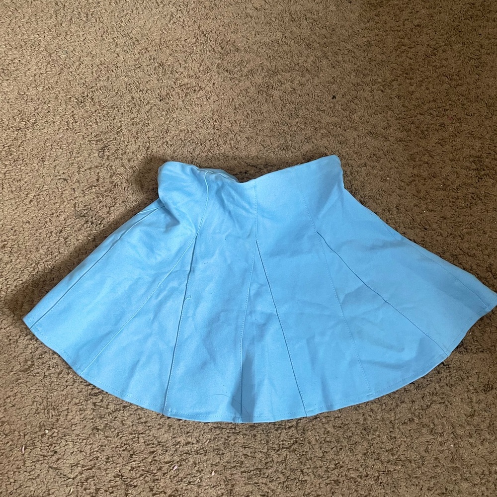 Blue Mini Skirt